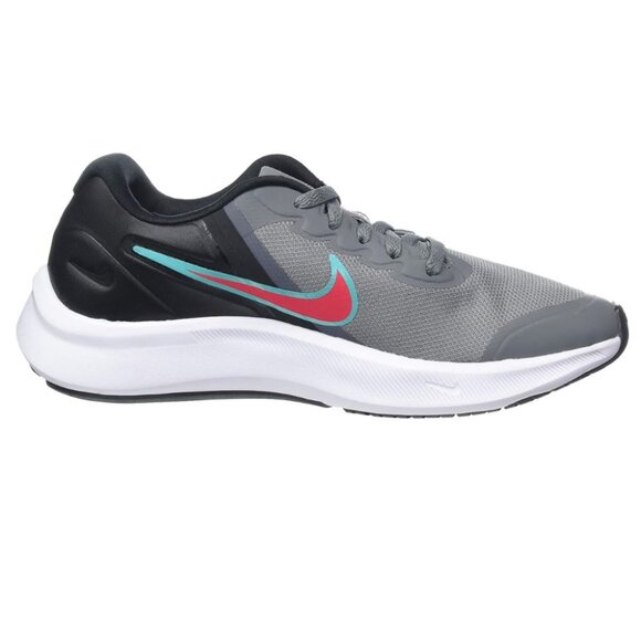Nike Kids Star Runner 3 sneaker, Smoke Grey/Siren Red-black, 5.5 Big Kid - Picture 6 of 6